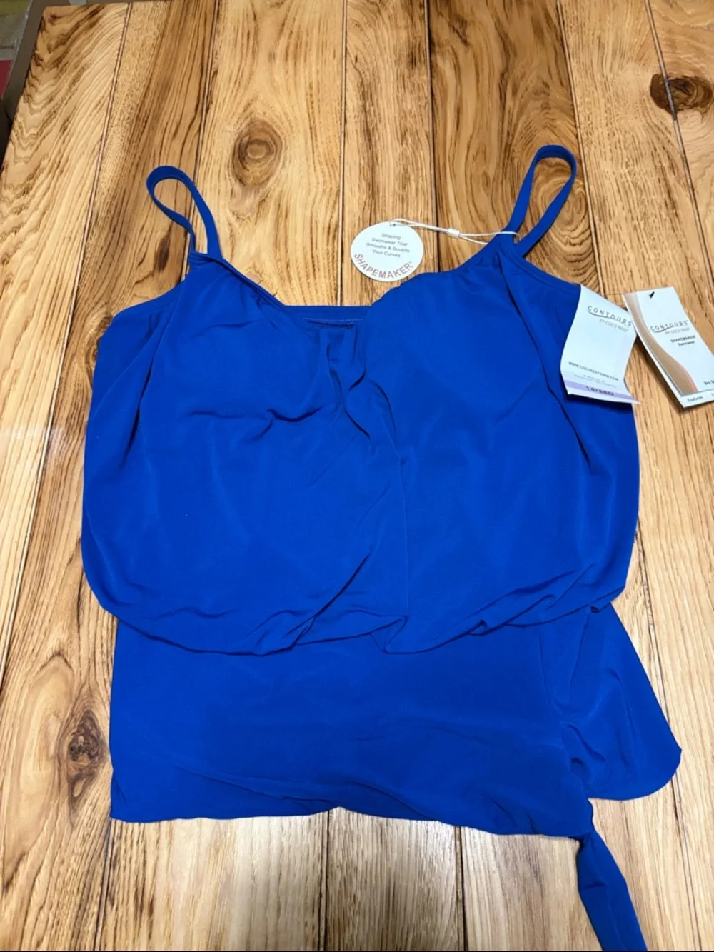 Coco Reef Cobalt Blue Spaghetti-Strap Bathing Suit Top - Picture 2 of 9